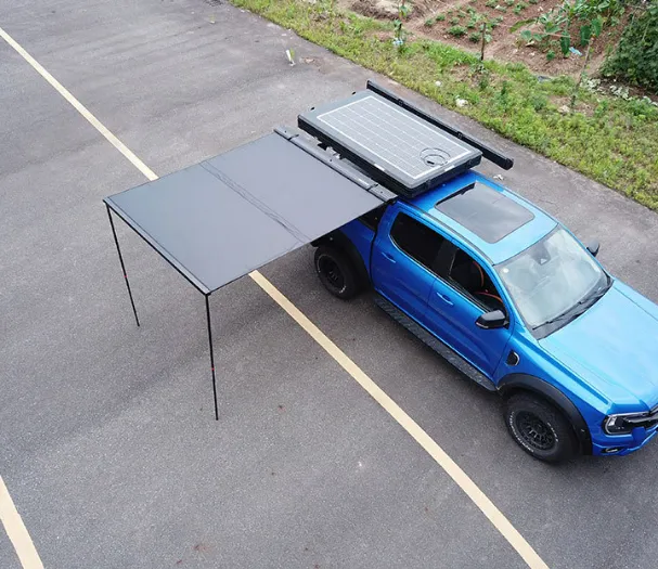 خيمة جانبية لسيارة SUV خيمة جانبية بسرعة فوق المطر واقية من الشمس سيارة مجموعة جانبية -SUV Side Tent Quick Over Rain Sunshade Car Side Tent Set