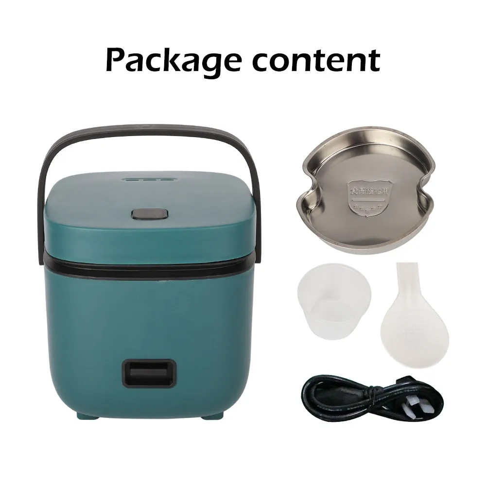 1.2L Mini Rice Cooker | Travel Small Non-Stick Pot for Soup, Rice & Stews