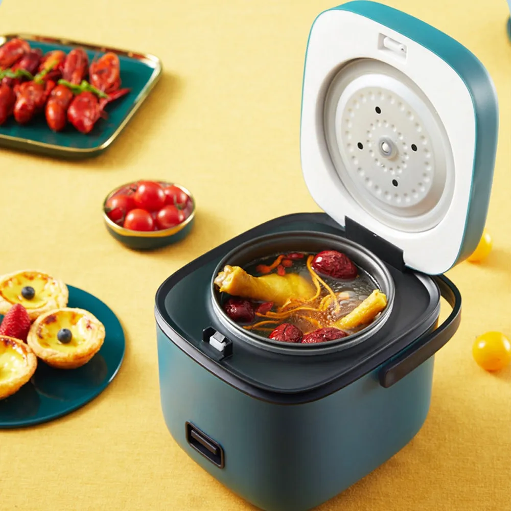 1.2L Mini Rice Cooker | Travel Small Non-Stick Pot for Soup, Rice & Stews