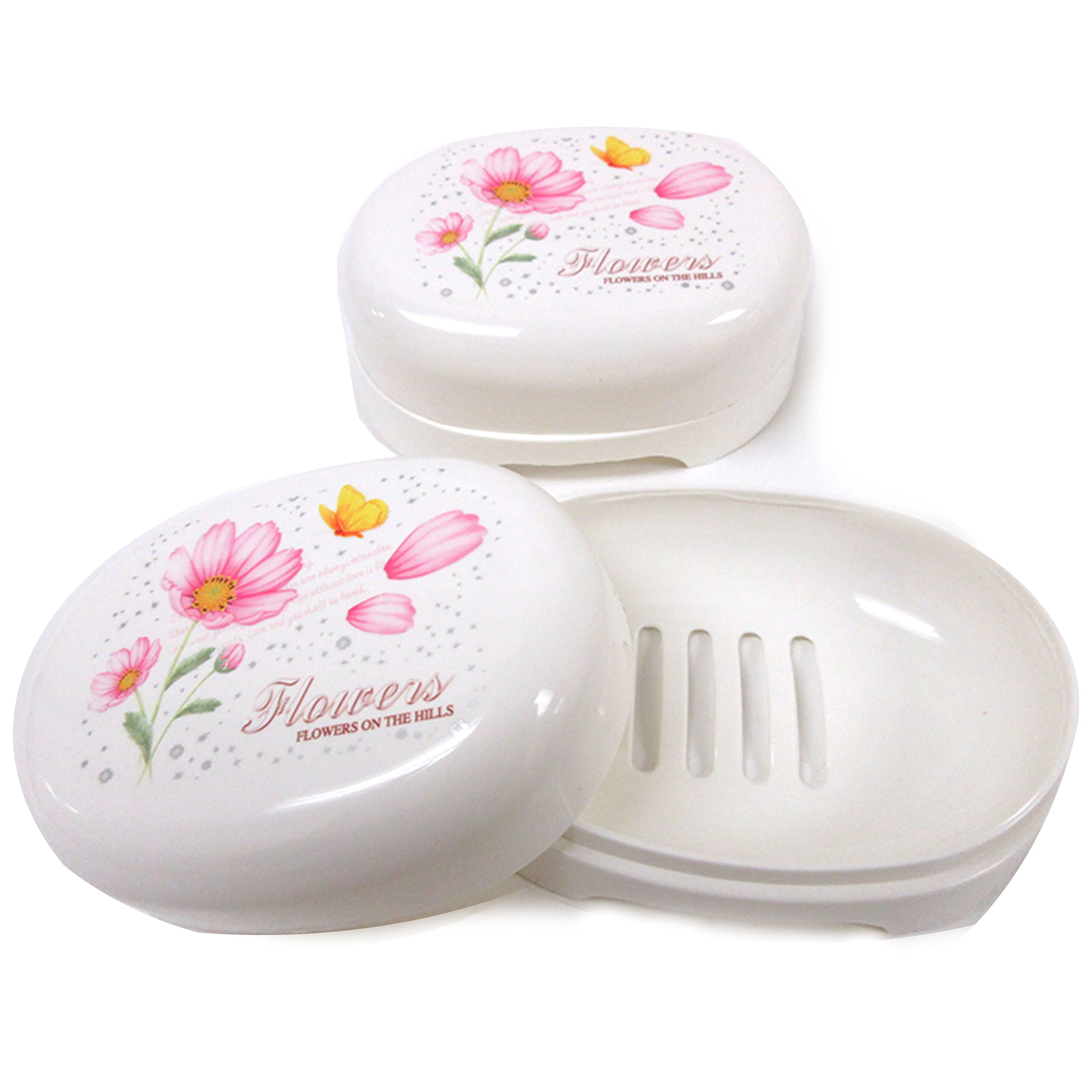 4 Soap Container Box Travel Soap Holder Durable Case Dish Bathroom Camping Hikin