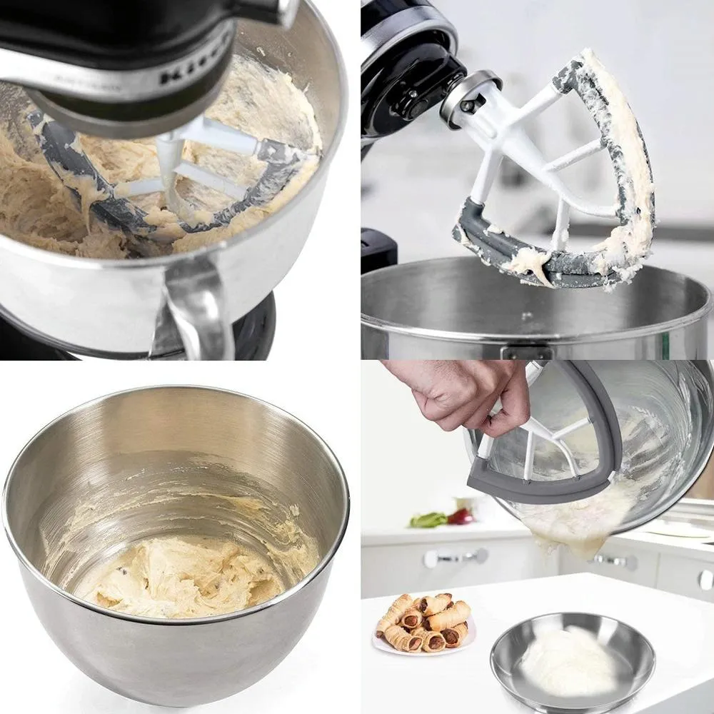 5Qt Flex Edge Beater For Kitchenaid Tilt Head Mixers Silicone Edges