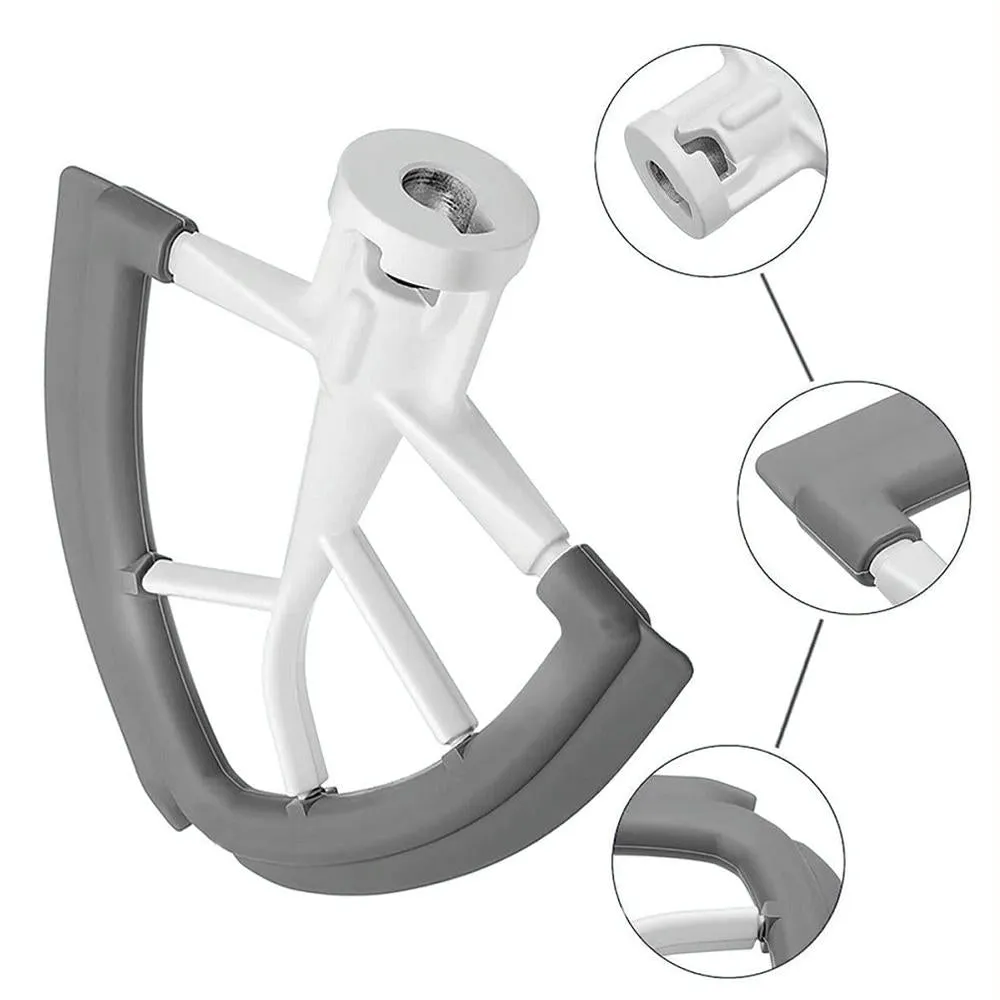 5Qt Flex Edge Beater For Kitchenaid Tilt Head Mixers Silicone Edges
