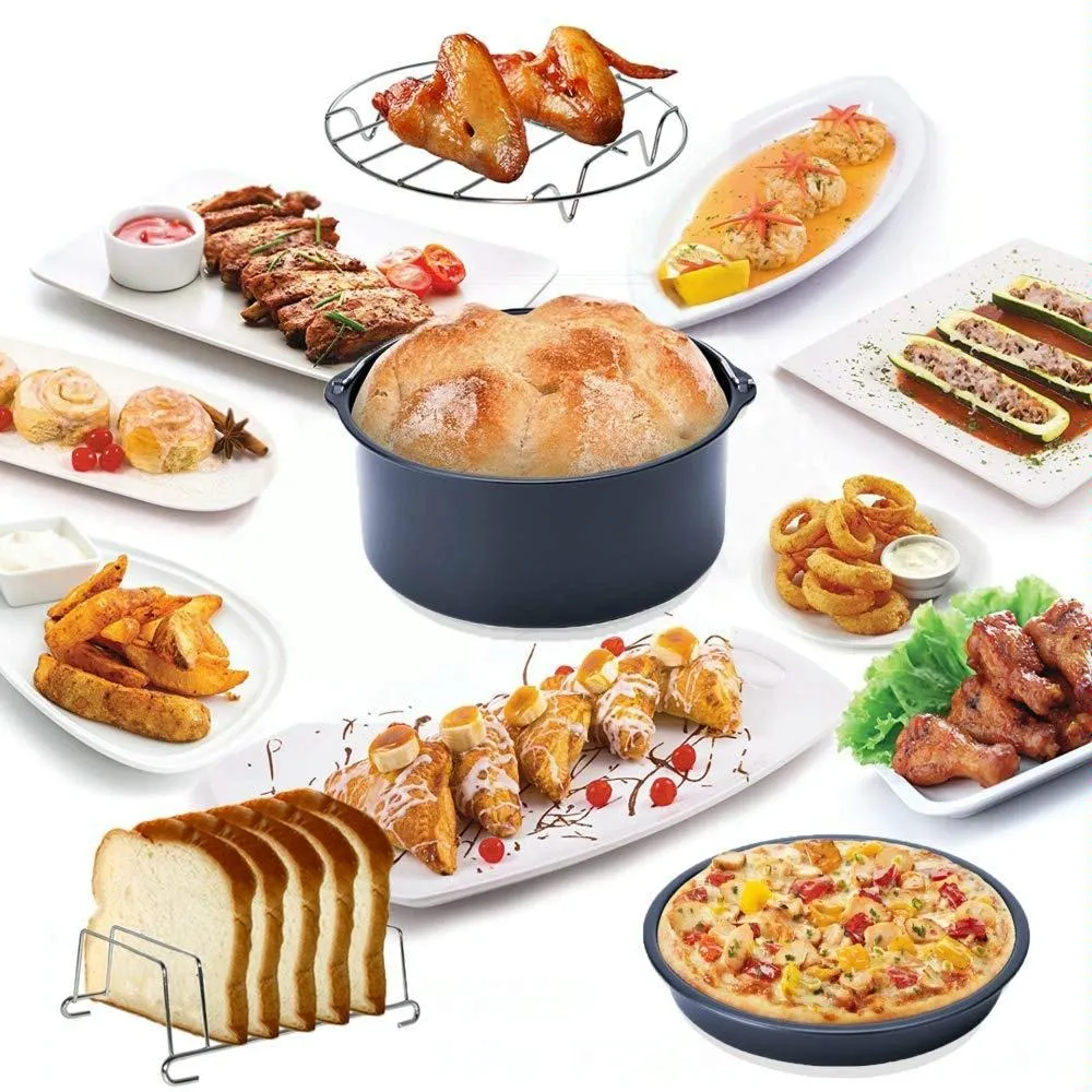 9 Inch Baking & Pizza Pan For 5.3 6.8Qt Air Fryers