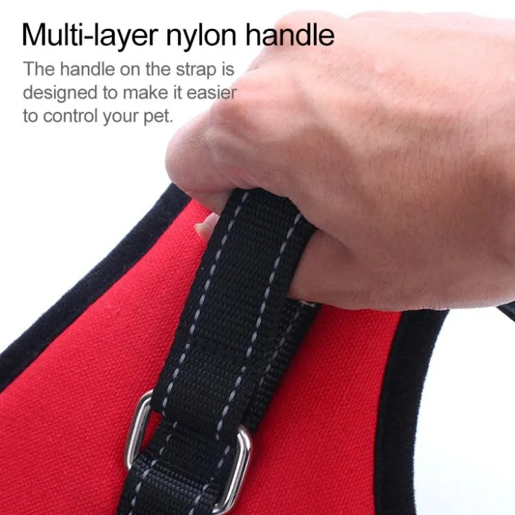 Adjustable Chest Strap For Dogs Size M Black