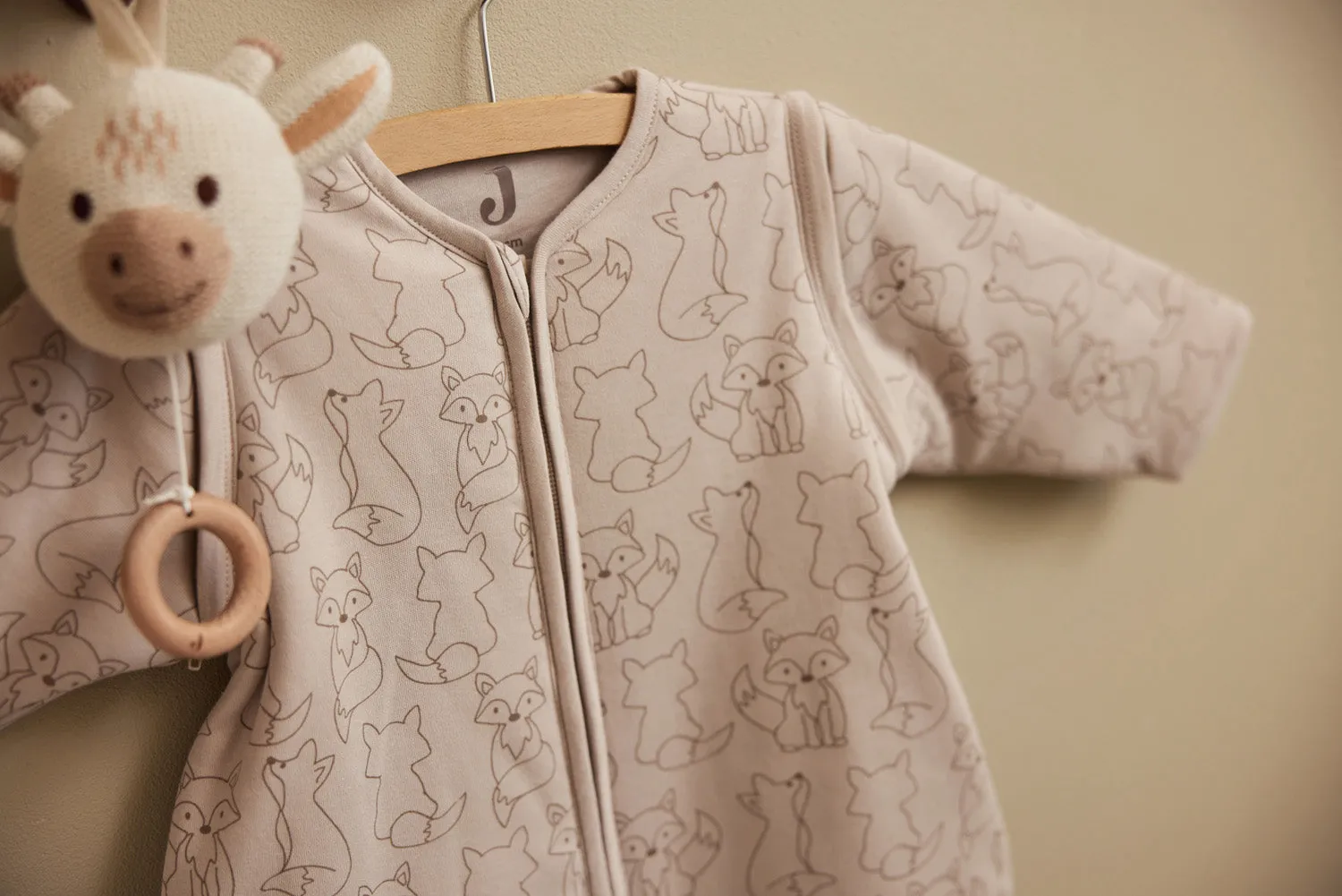 Baby Sleeping Bag with Removable Sleeves 70cm Fox - Nougat