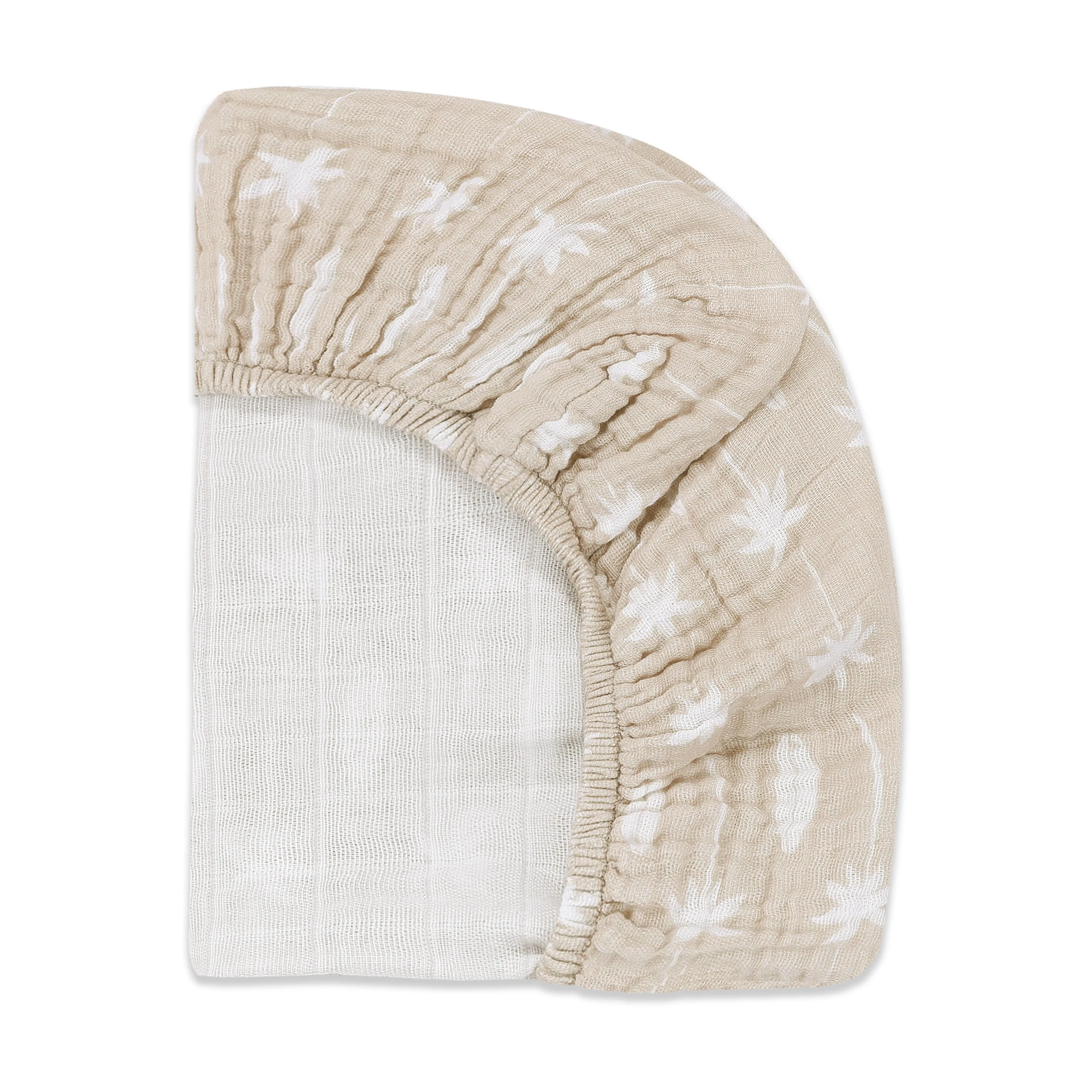 Babyletto Beach Bum All-Stages Bassinet Sheet in GOTS Certified Organic Muslin Cotton