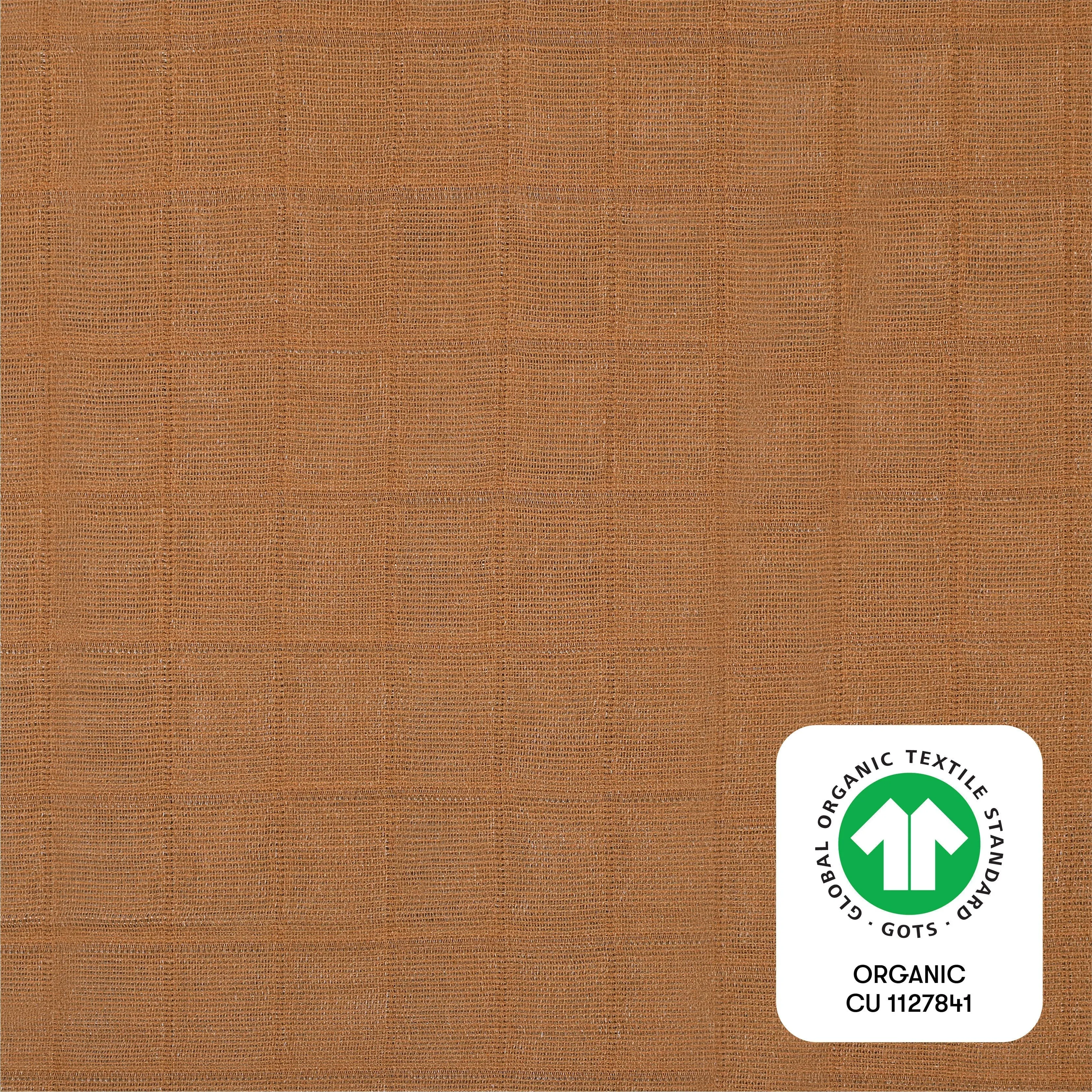 Babyletto Burnt Sienna All-Stages Bassinet Sheet in GOTS Certified Organic Muslin Cotton