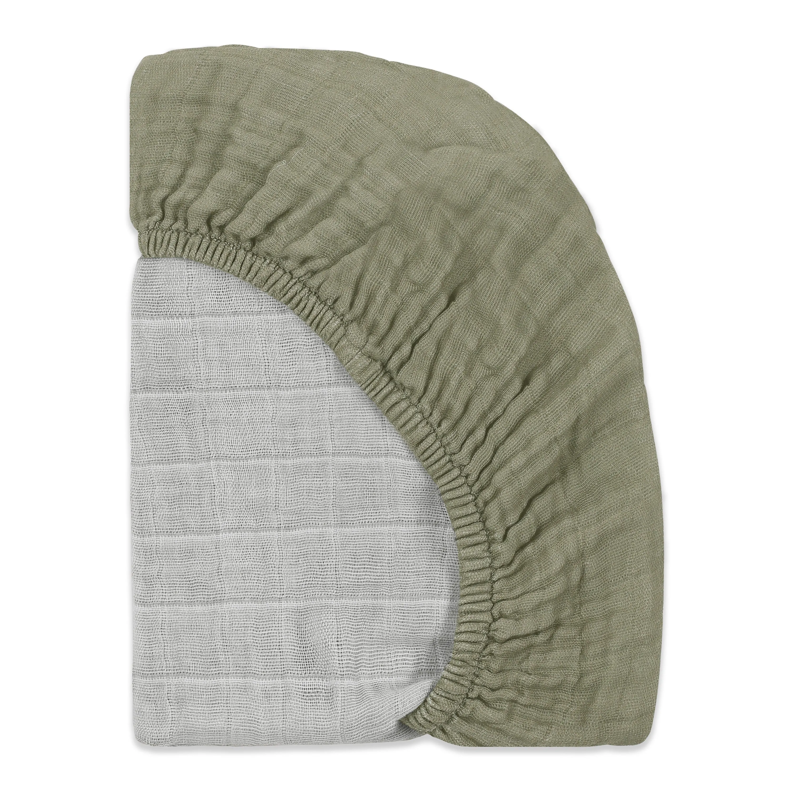 Babyletto Matcha All-Stages Bassinet Sheet in GOTS Certified Organic Muslin Cotton