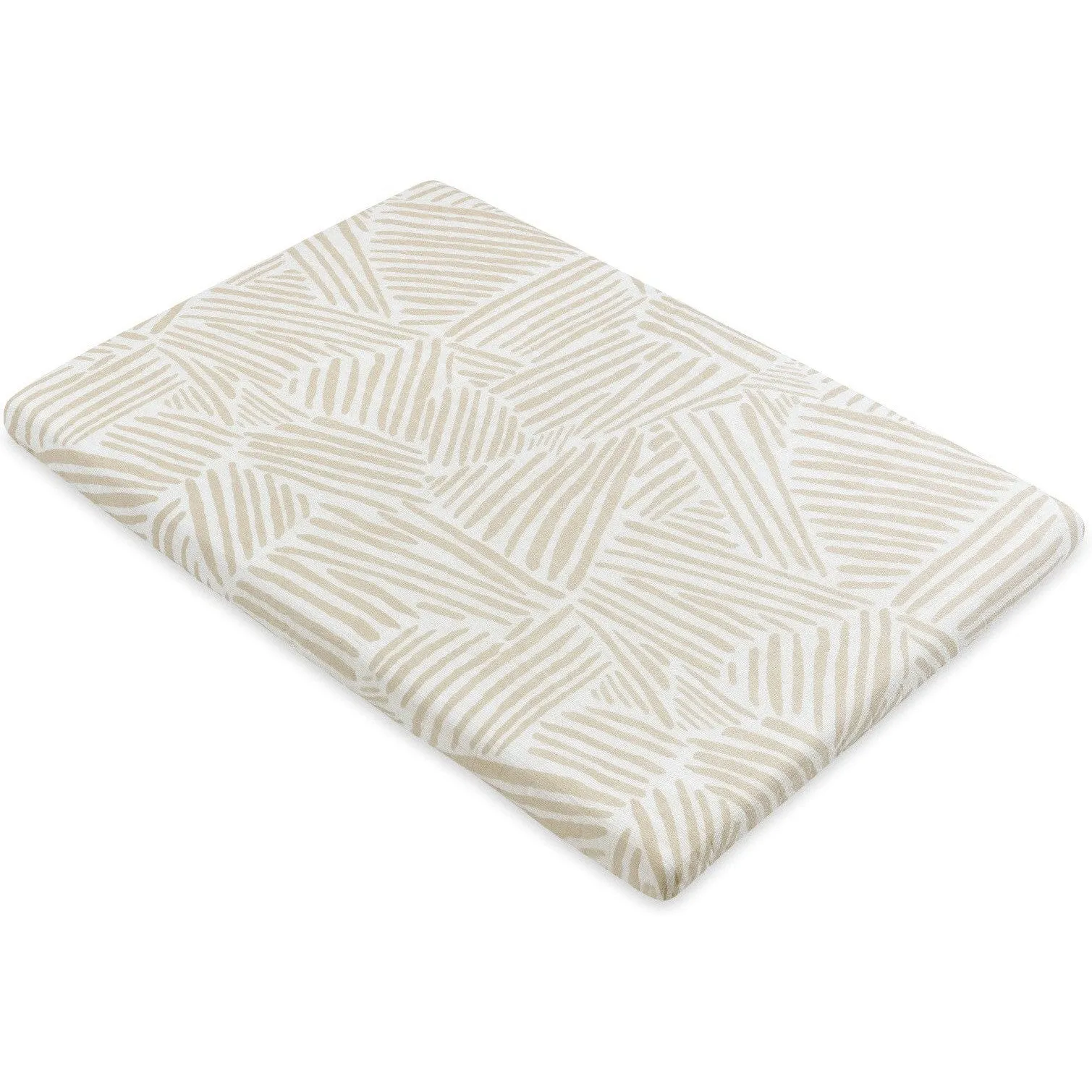 Babyletto Oat Stripe Muslin All-Stages Bassinet Sheet in GOTS Certified Organic Cotton