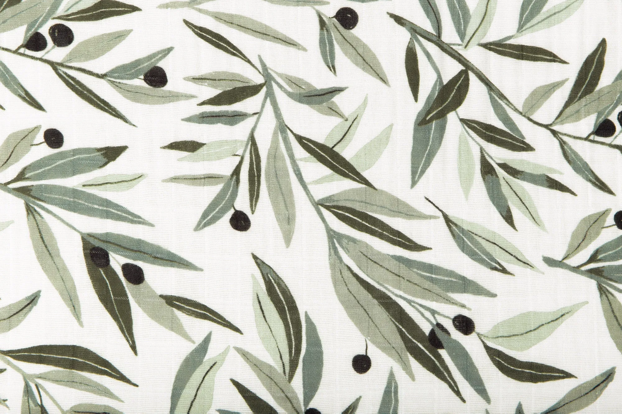 Babyletto Olive Branches Muslin All-Stages Bassinet Sheet in GOTS Certified Organic Cotton