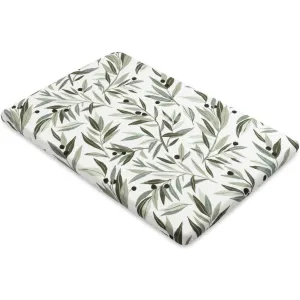 Babyletto Olive Branches Muslin All-Stages Bassinet Sheet in GOTS Certified Organic Cotton