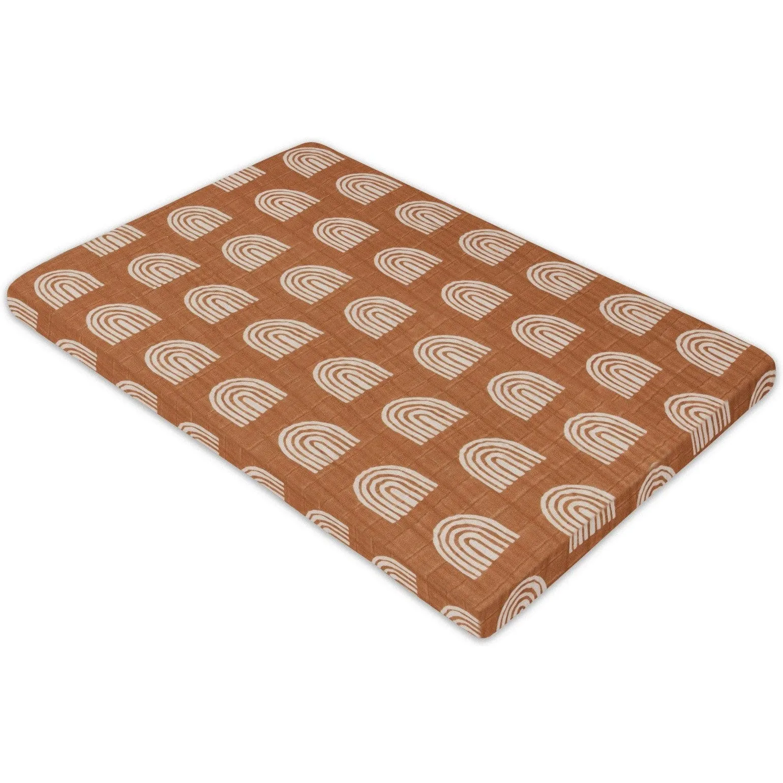 Babyletto Rainbow Muslin All-Stages Bassinet Sheet in GOTS Certified Organic Cotton