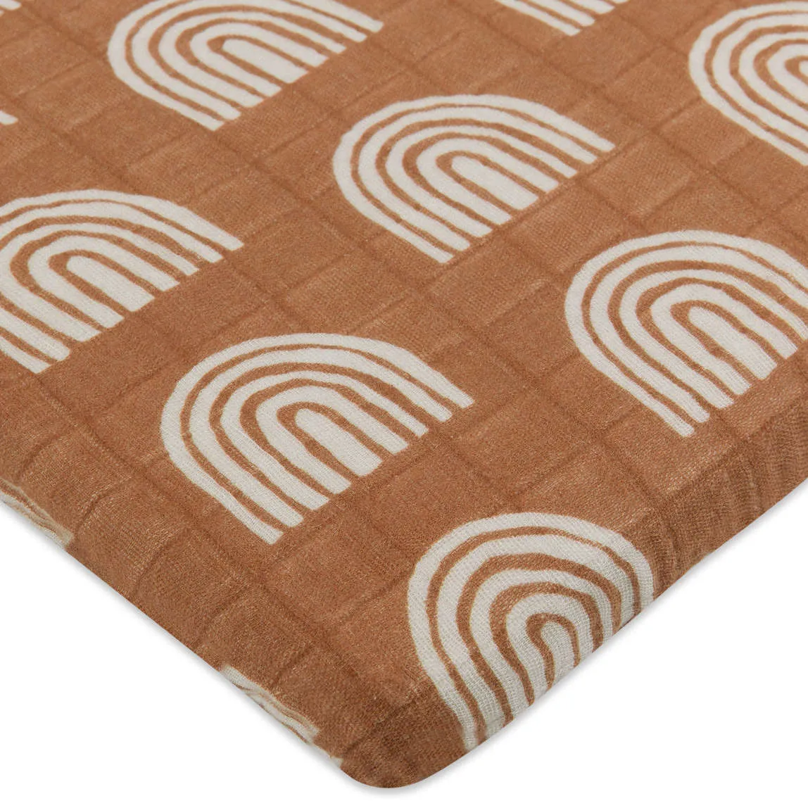 Babyletto Rainbow Muslin All-Stages Bassinet Sheet in GOTS Certified Organic Cotton
