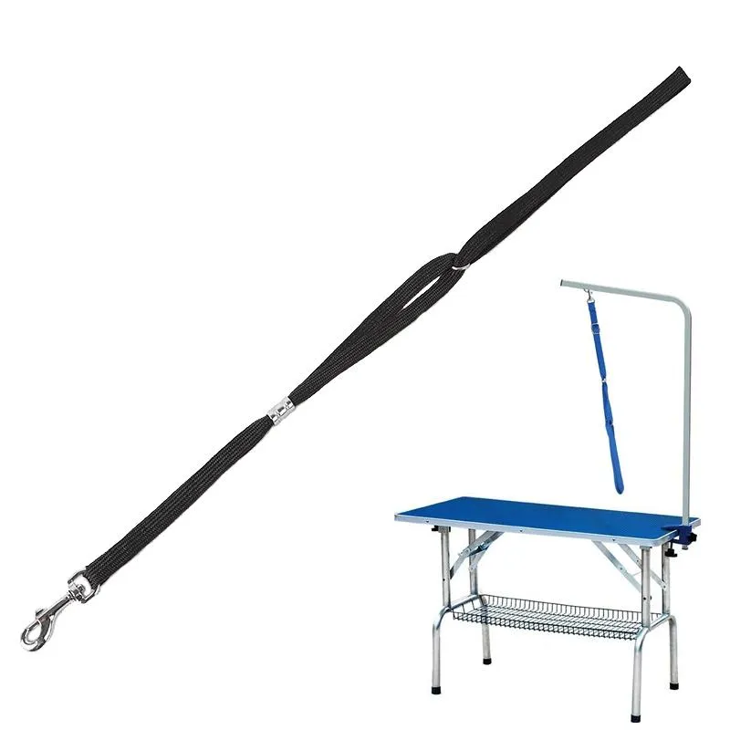 Black Pet Bath & Grooming Table Traction Rope