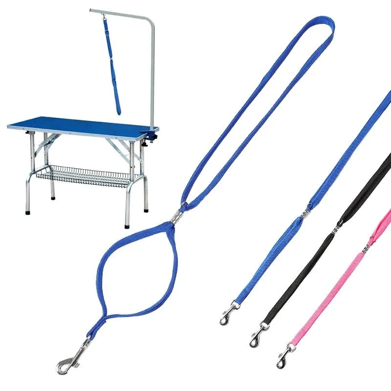 Black Pet Bath & Grooming Table Traction Rope