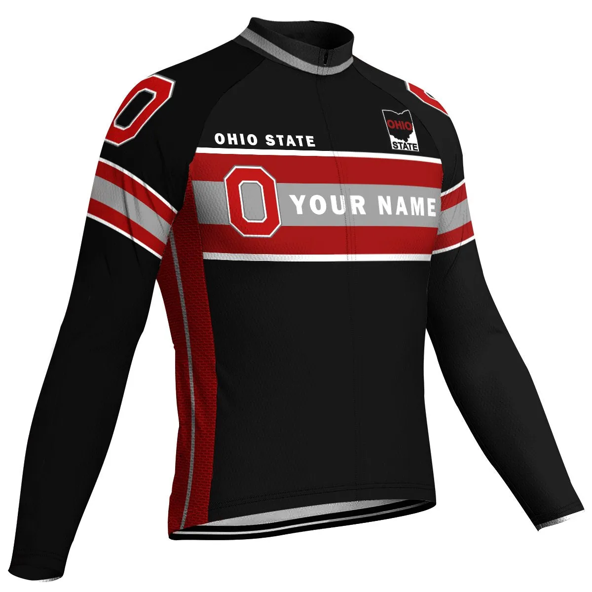 Customized Ohio Winter Thermal Fleece Long Sleeve For Men