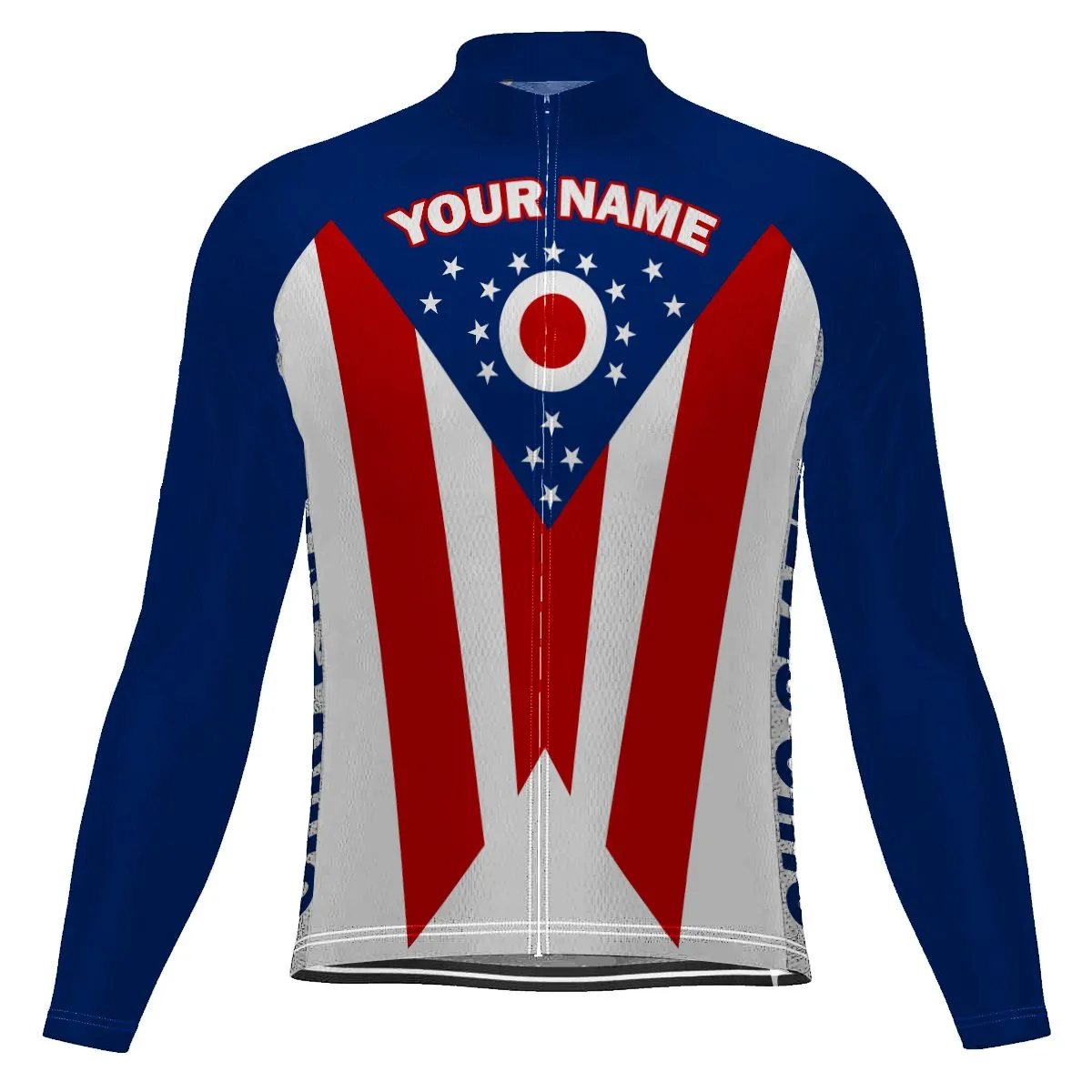 Customized Ohio Winter Thermal Fleece Long Sleeve For Men