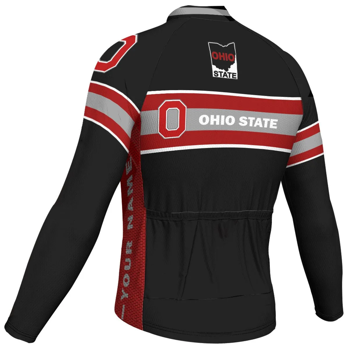 Customized Ohio Winter Thermal Fleece Long Sleeve For Men