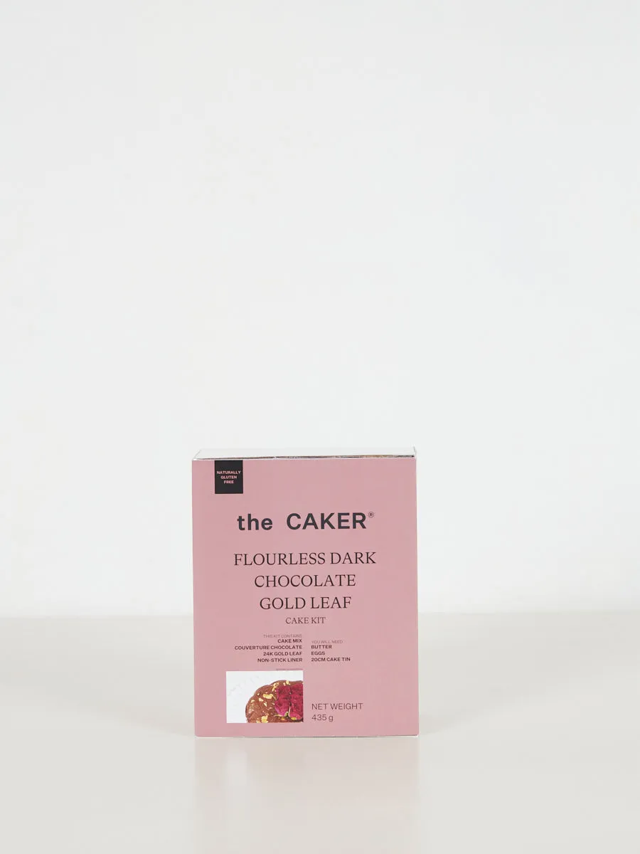 Flourless Dark Chocolate Gold Leaf Cake Kit