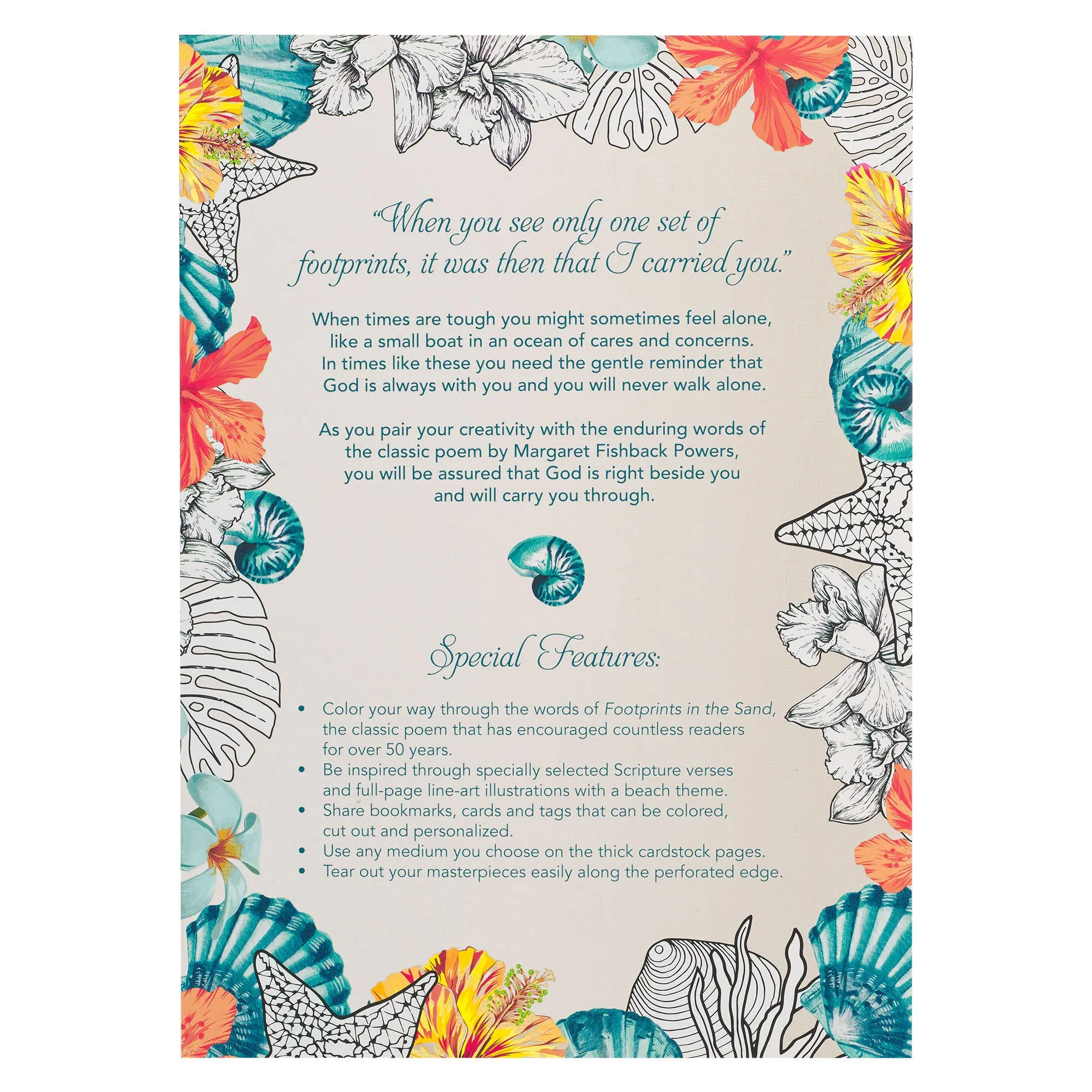 Footprints in the Sand Coloring Book