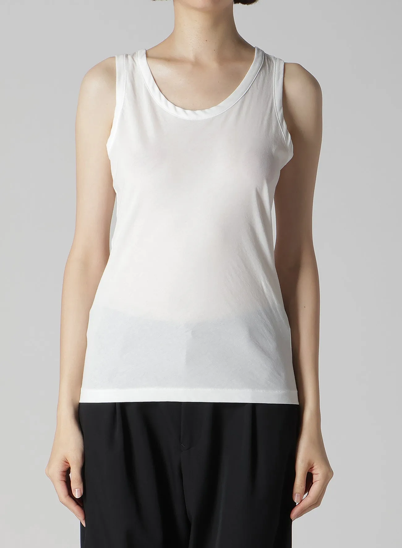 HIGH GAUGE COTTON JERSEY TANK TOP
