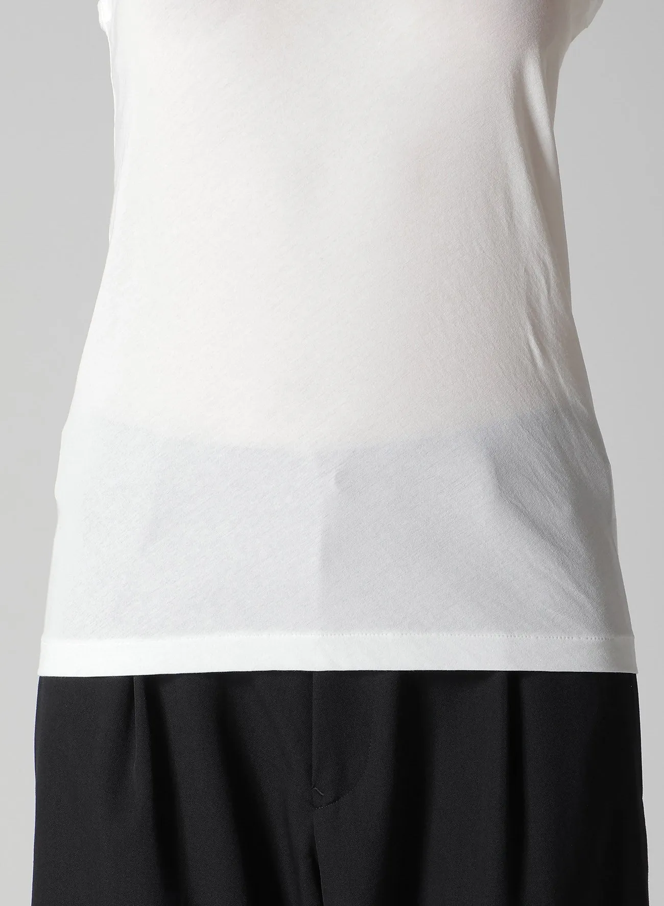HIGH GAUGE COTTON JERSEY TANK TOP
