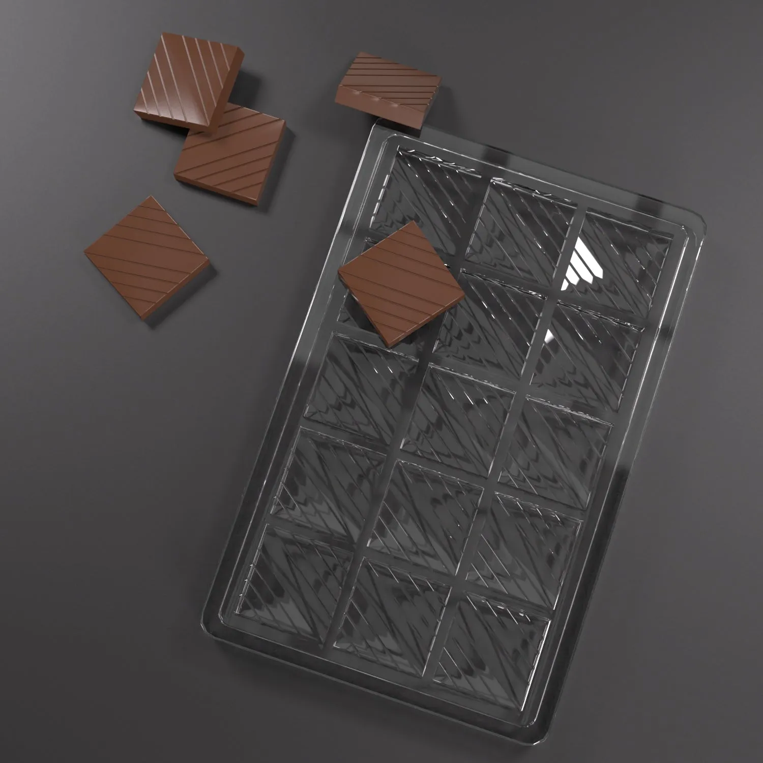 Industrial Polycarbonate Chocolate Pieces Depositor Mold