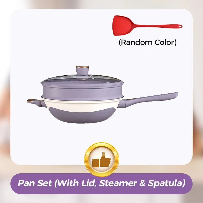 Limited Time 50% OFF Titanium Non-Stick Low-Pressure Pan Set