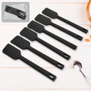 Multipurpose Silicone Spoon, Silicone Basting Spoon Non-Stick Kitchen Utensils Household Gadgets Heat-Resistant Non Stick Spoons Kitchen Cookware Items ForCooking and Baking (6 Pcs Set)