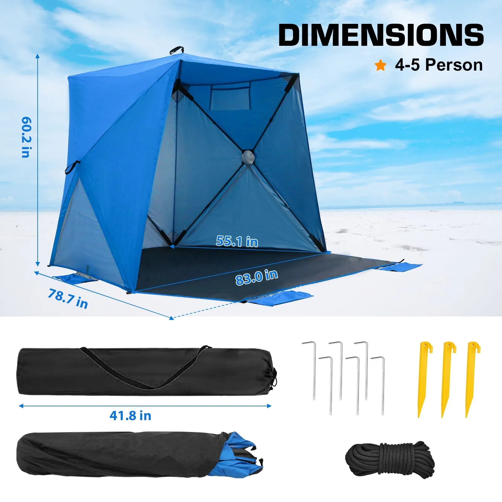 Pop Up Beach Tent, Portable Sun Shelter