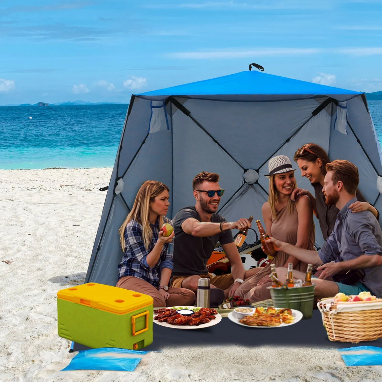 Pop Up Beach Tent, Portable Sun Shelter