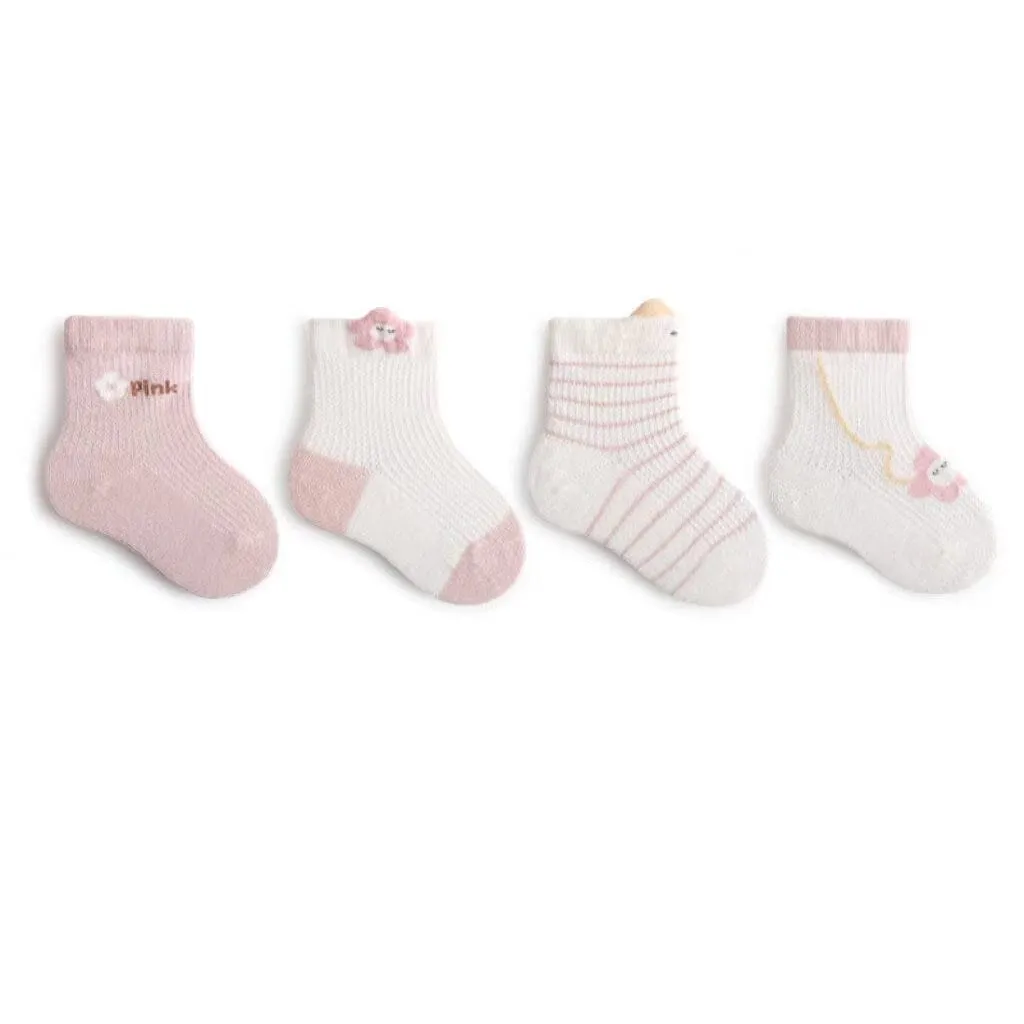 Shirley Summer Kids Socks [Set of 4]