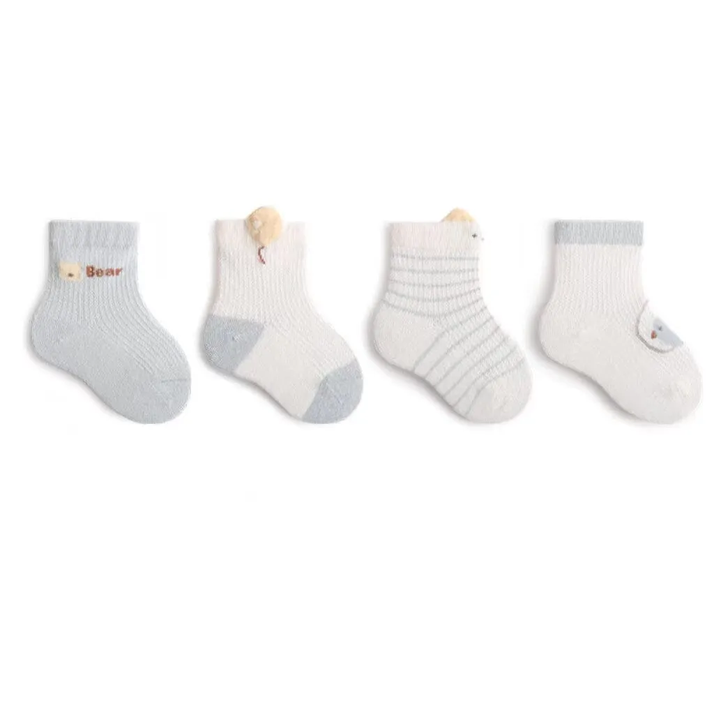 Shirley Summer Kids Socks [Set of 4]