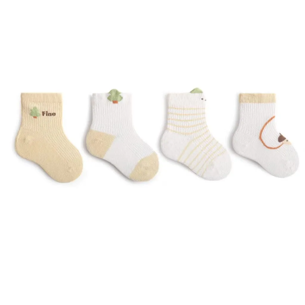 Shirley Summer Kids Socks [Set of 4]