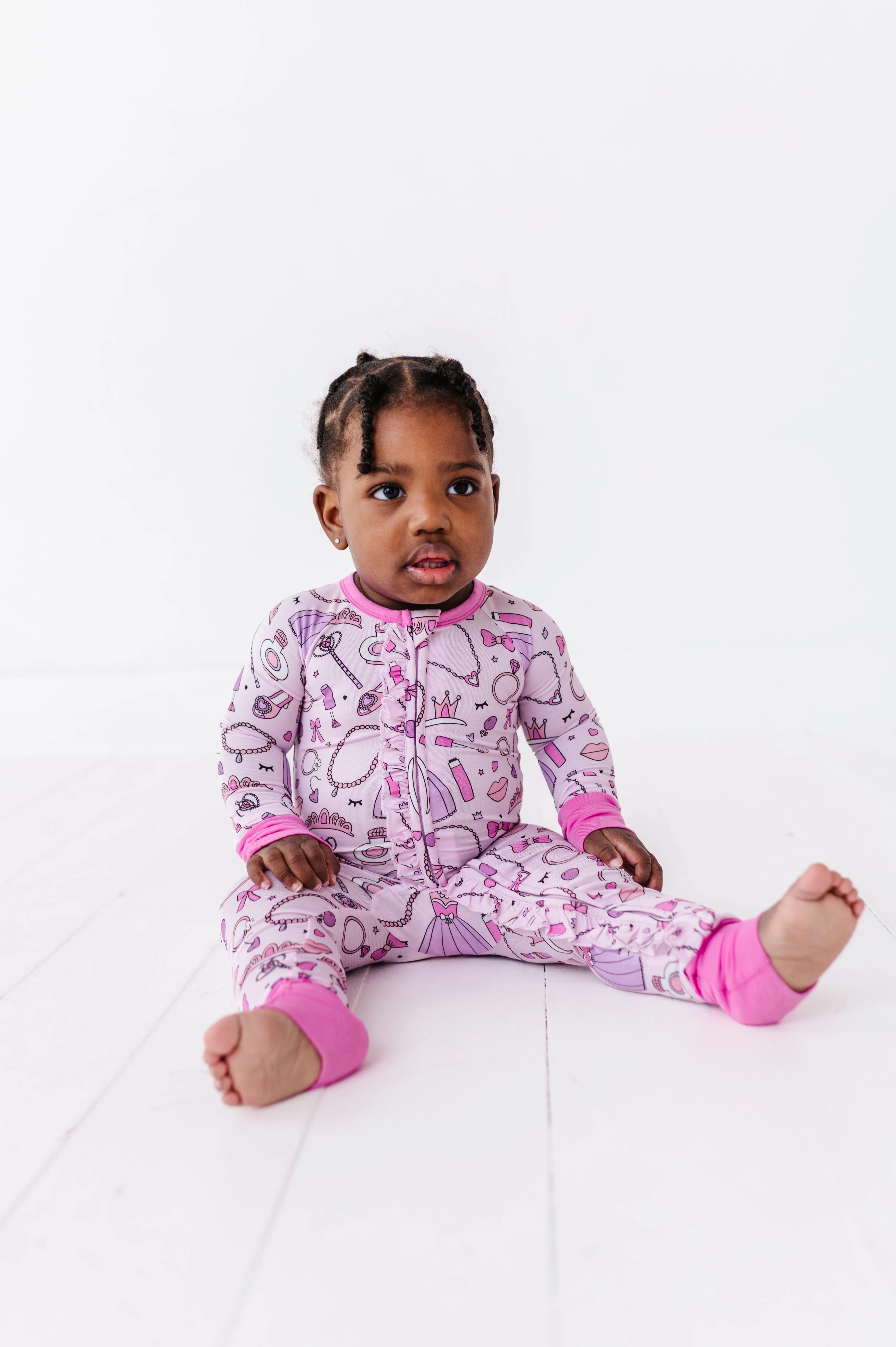 Sleeping Cutie Convertible Footies with Ruffle