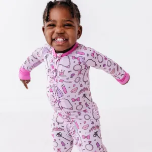 Sleeping Cutie Convertible Footies with Ruffle