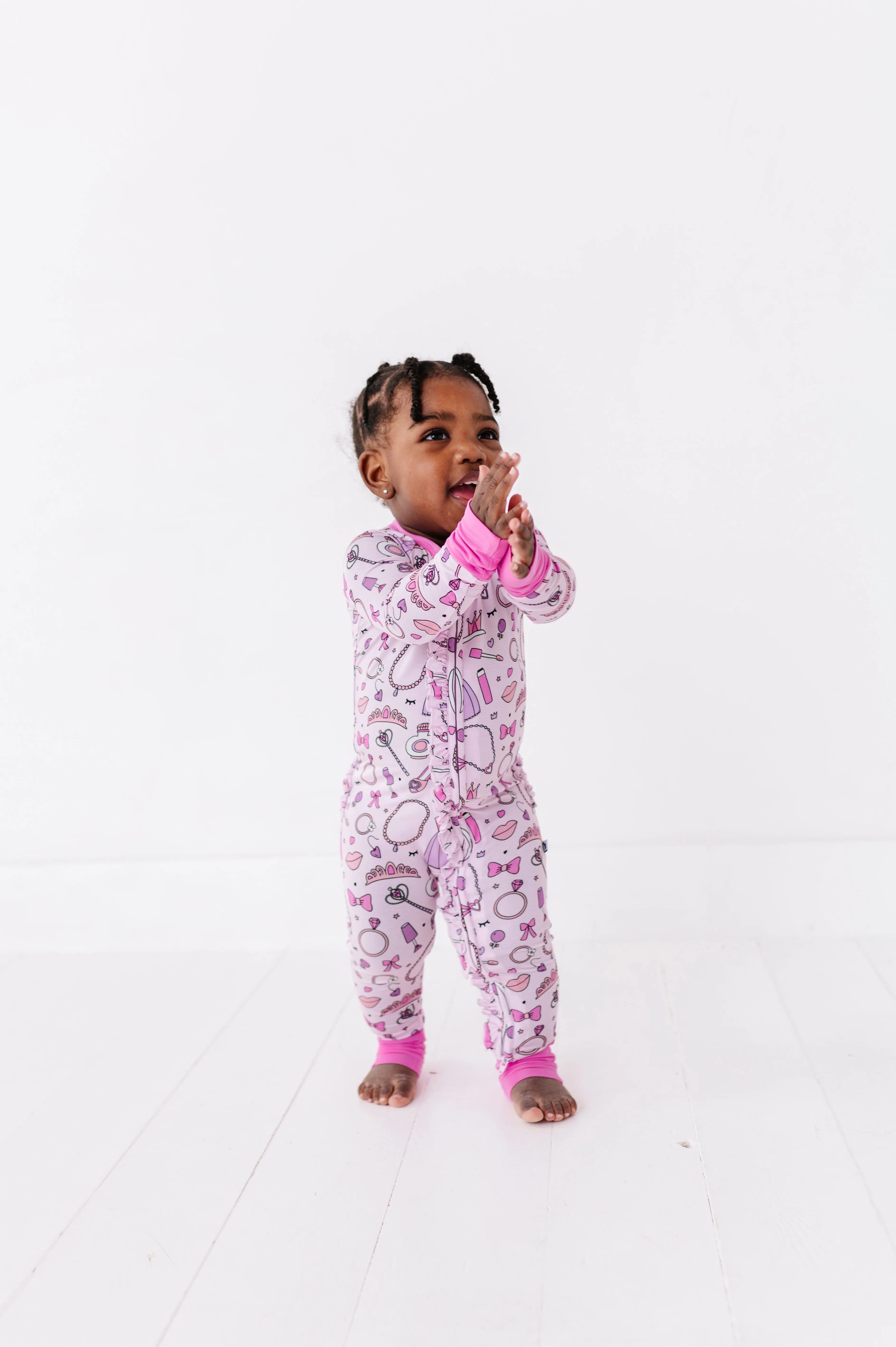 Sleeping Cutie Convertible Footies with Ruffle