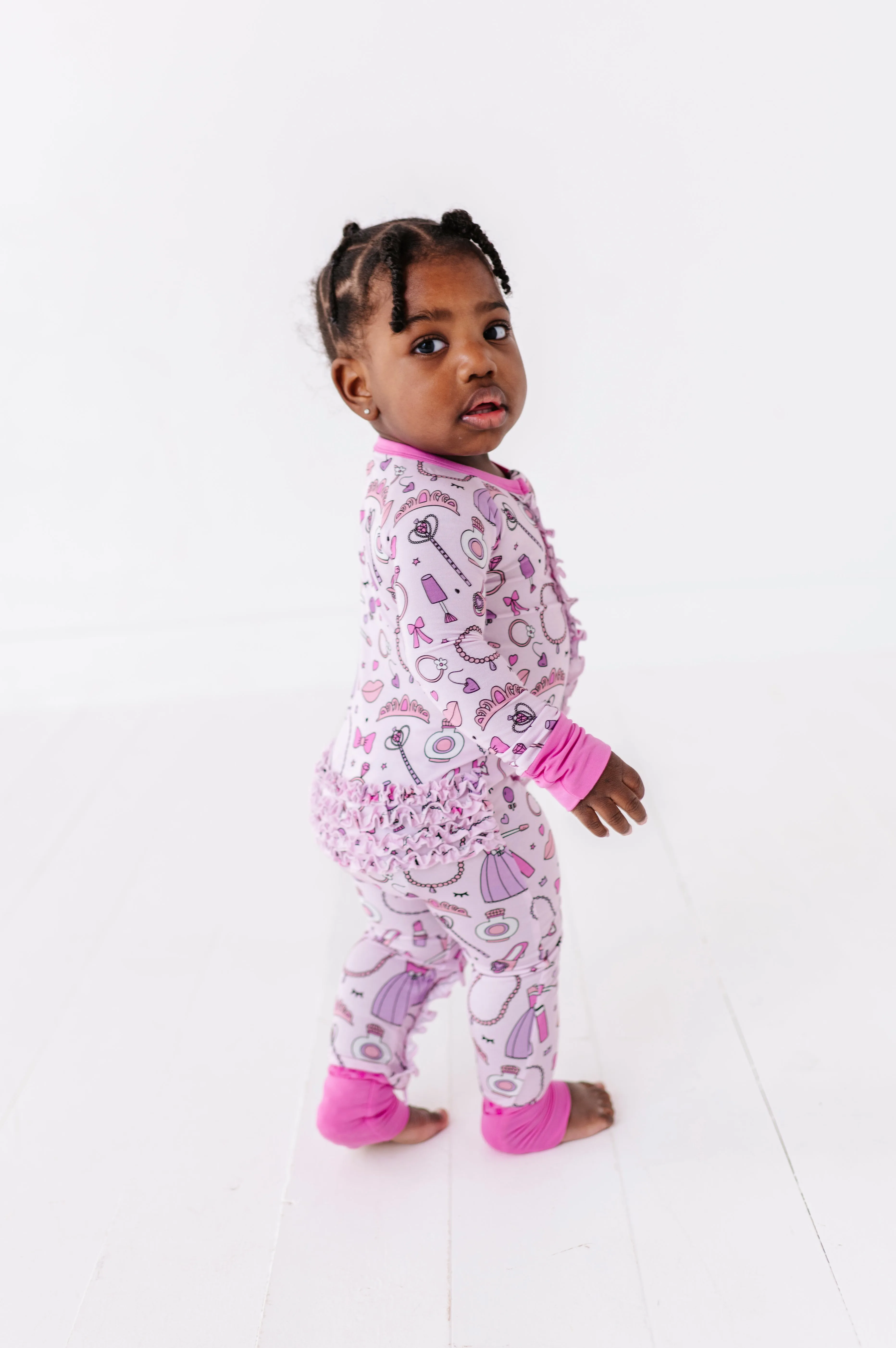Sleeping Cutie Convertible Footies with Ruffle