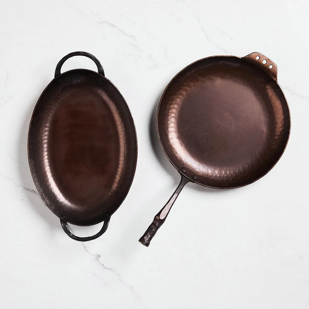 Smithey Carbon Steel Oval Roaster