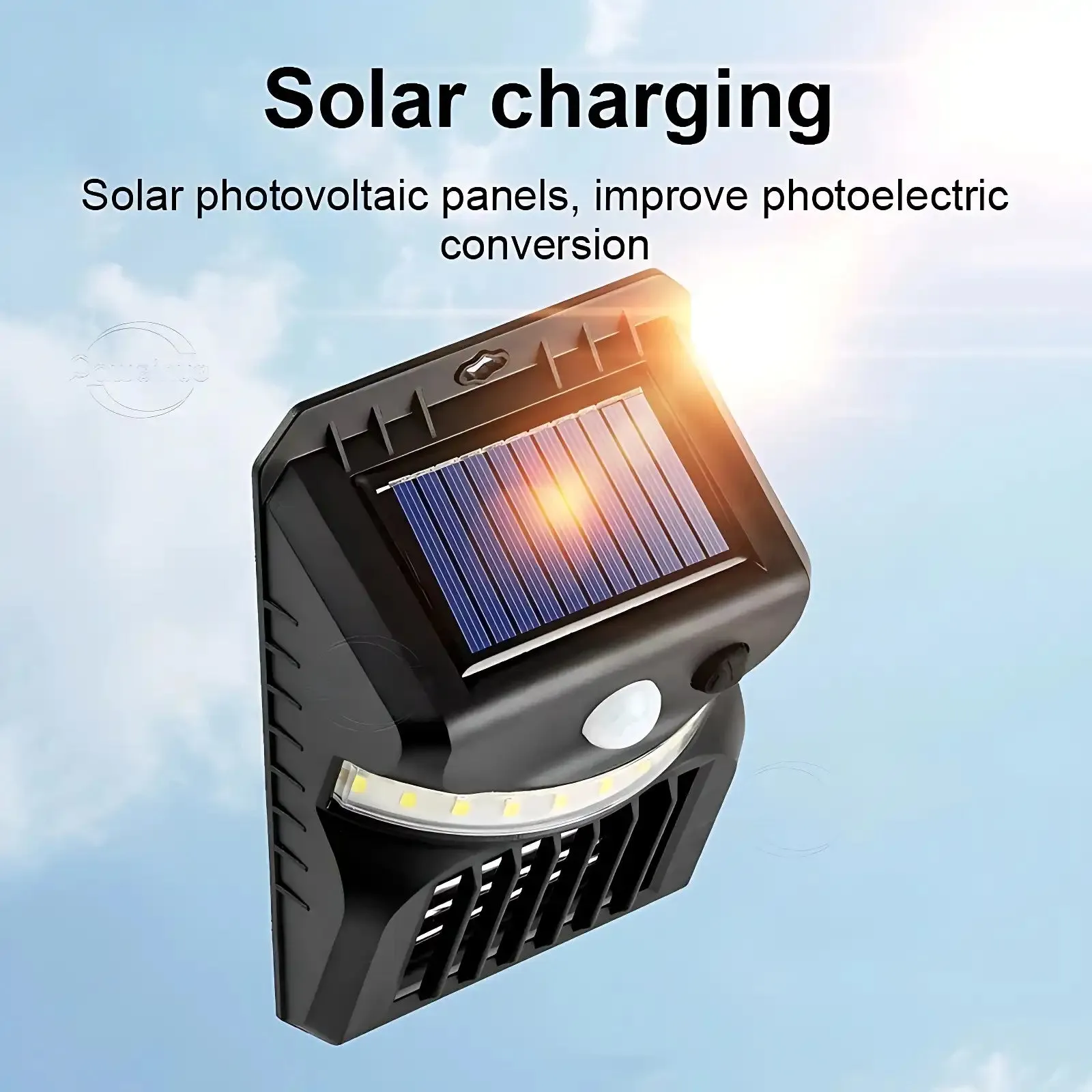 Solar Mosquito Zapper with Motion Sensor and 3-Color Garden Light