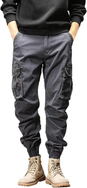 Sweatpant for Men with Pockets Cargo Sweatpants Open Bottom Straight Leg Casual Loose Fit Baggy Athletic Jogger Pants