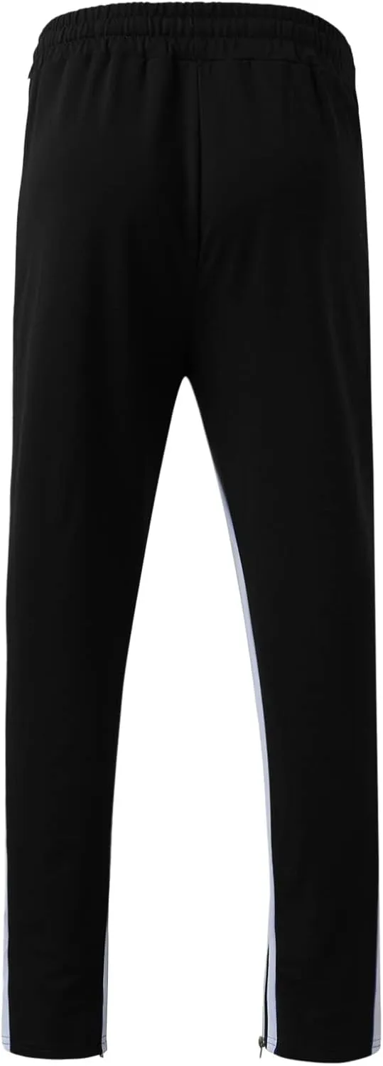 Sweatpants for Men with Pockets Pants Zipper Pockets Athletic Jogger Fitness Workout Gym Sweatpants Men's Cargo Pants