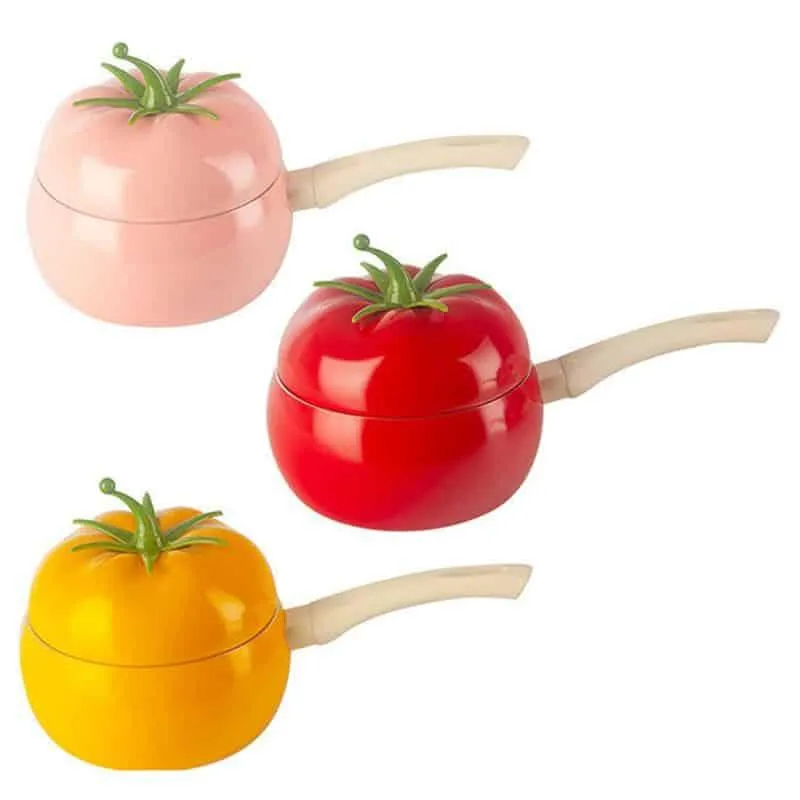 Tomato Shaped Aluminum Frying Pan
