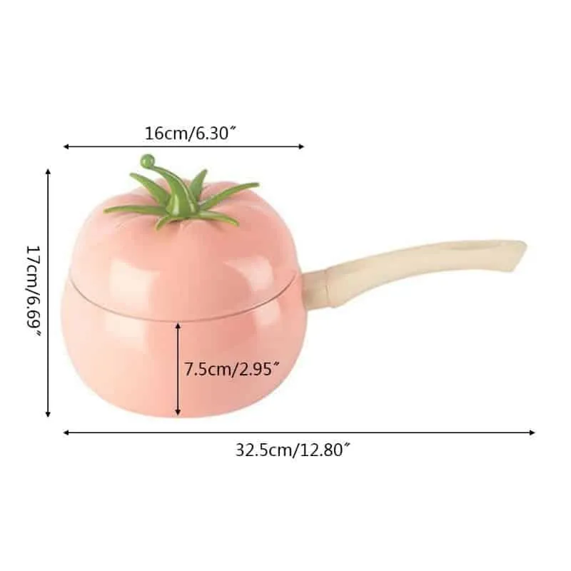 Tomato Shaped Aluminum Frying Pan