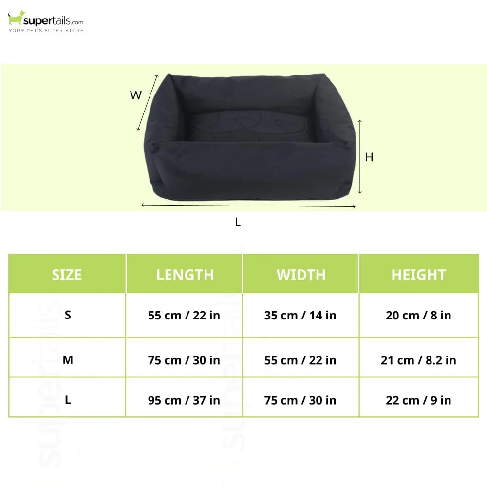TopDog Premium Prime Lounger Bed for Dogs and Cats (Black) (Get a Toy Free)
