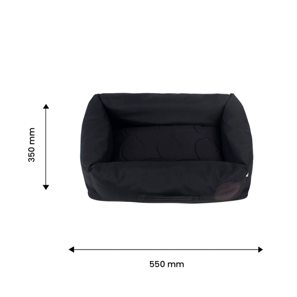 TopDog Premium Prime Lounger Bed for Dogs and Cats (Black) (Get a Toy Free)