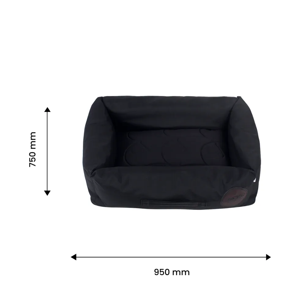 TopDog Premium Prime Lounger Bed for Dogs and Cats (Black) (Get a Toy Free)