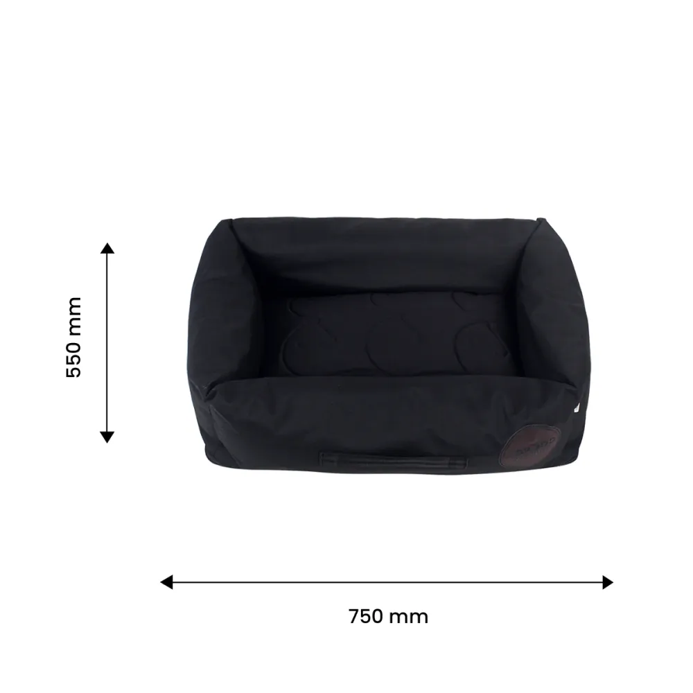 TopDog Premium Prime Lounger Bed for Dogs and Cats (Black) (Get a Toy Free)