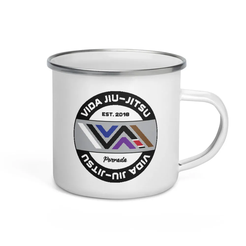 Vida Jiu-Jitsu Circle Logo Enamel Mug