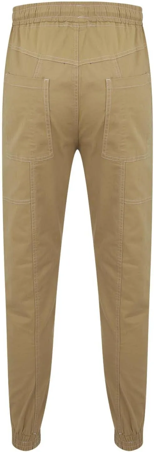 Work Pants for Men Cargo Men's Drawstring Workwear Solid Colour Trousers Men's Casual Sports Slim Fit Pantalones